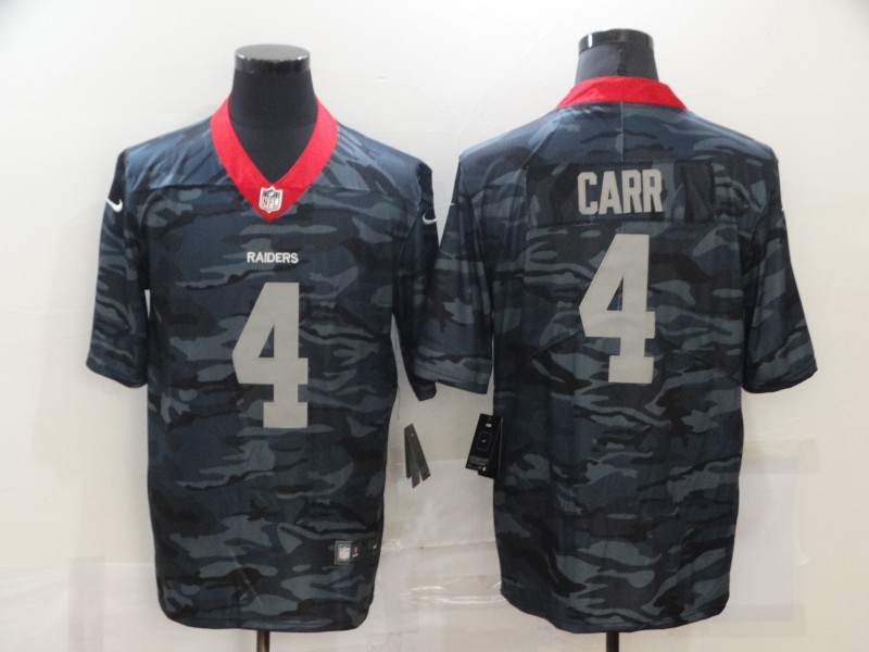 Men's Las Vegas Raiders #4 Derek Carr Camo Limited Stitched NFL Jersey